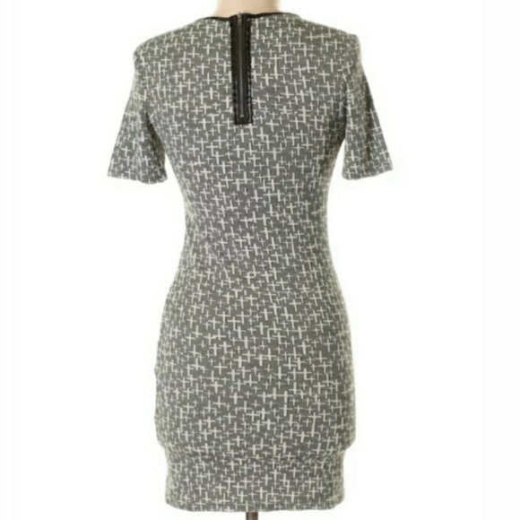 Topshop Gray Print Bodycon Dress - Picture 2 of 4